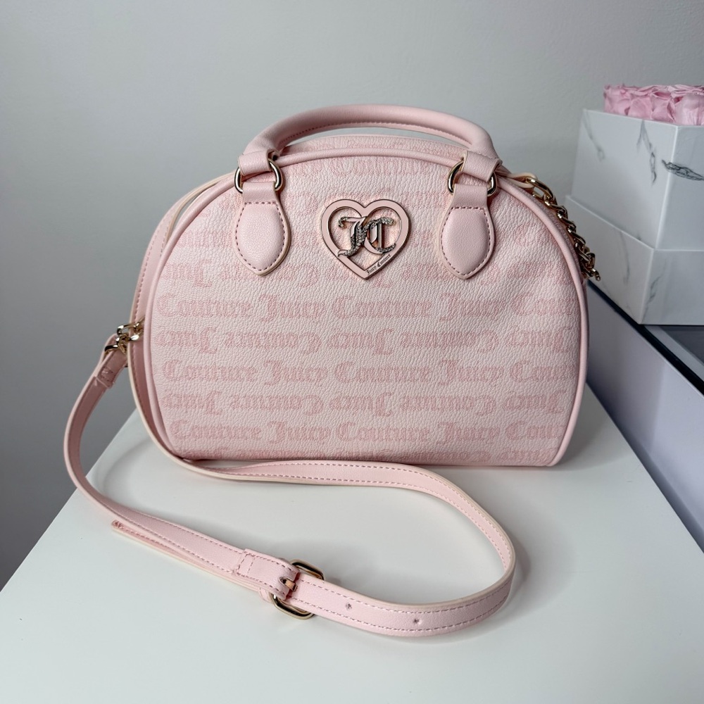 Juicy Couture Flawless Dome Satchel Gothic Dots Powder.